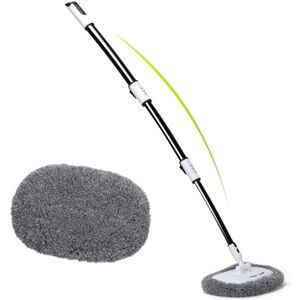 Alyvisun 15° Curved Car Wash Brush with Telescopic Handle 120cm Thickness Aluminum Alloy Rod, 2 Soft Chenille Head-Cleaning Mop for Washing Cars Truck SUV RV Caravans and Household, Scratch Free Alyvisun 15° Curved Car Wash Brush with Telescopic Handle 120cm Thickness Aluminum Alloy Rod, 2 Soft Chenille Head-Cleaning Mop for Washing Cars Truck SUV RV Caravans and Household, Scratch Free