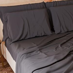 PETTI Artigiani Italiani PETTI Italian Artisans 4-Piece Maxi Double Bed Sheet Set, Soft and Breathable, Complete Bed Set with Top Sheet, Fitted Sheet with Elasticated Corners and 2 Pillowcases, Grey Sheets PETTI Artigiani Italiani PETTI Italian Artisans 4-Piece Maxi Double Bed Sheet Set, Soft and Breathable, Complete Bed Set with Top Sheet, Fitted Sheet with Elasticated Corners and 2 Pillowcases, Grey Sheets