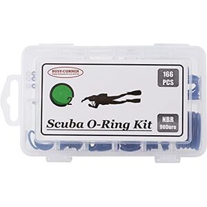 BUSY-CORNER 166pcs Scuba O-Ring Kit Dive Hoses Rings Diving 12 Sizes Nitrile Buna 90 Duro oring Assortment (NBR90) BUSY-CORNER 166pcs Scuba O-Ring Kit Dive Hoses Rings Diving 12 Sizes Nitrile Buna 90 Duro oring Assortment (NBR90)