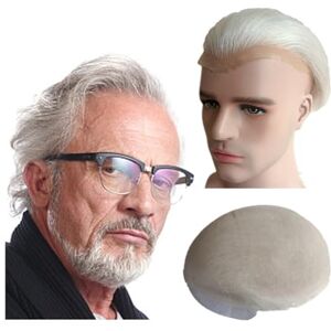 FGDJS663LK Wigs Hair Pieces Toupee For Men Human Hair Prosthesis Mens Swiss Lace Hair Replacement System Hair Units Base 10 * 8 Hairpiece(Ash blonde) FGDJS663LK Wigs Hair Pieces Toupee For Men Human Hair Prosthesis Mens Swiss Lace Hair Replacement System Hair Units Base 10 * 8 Hairpiece(Ash blonde)