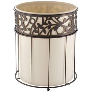 InterDesign iDesign Vine Rubbish Bin Vanilla/Bronze InterDesign iDesign Vine Rubbish Bin Vanilla/Bronze