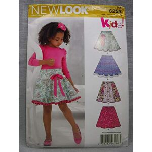 Simplicity 6258 Size A 3/4/5/6/7/8/10/12" Child's and Girls' Circle Skirts New Look Sewing Pattern Tan, U06262A Simplicity 6258 Size A 3/4/5/6/7/8/10/12" Child's and Girls' Circle Skirts New Look Sewing Pattern Tan, U06262A