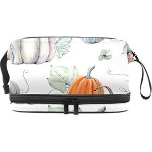 Generic Multi-Functional Storage Travel Cosmetic Bag with Handle,Watercolor Pumpkin,Large Capacity Travel Cosmetic Bag Generic Multi-Functional Storage Travel Cosmetic Bag with Handle,Watercolor Pumpkin,Large Capacity Travel Cosmetic Bag