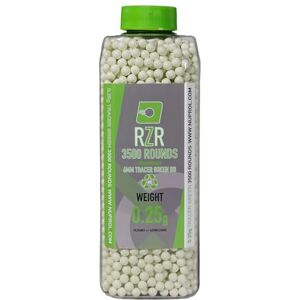Nuprol RZR Biodegradable Tracer Airsoft BBs 0.25g (3500R), Green Nuprol RZR Biodegradable Tracer Airsoft BBs 0.25g (3500R), Green