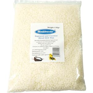 Mouldmaster Rapeseed and Coconut Blend Melt Wax 1.5kg, White Mouldmaster Rapeseed and Coconut Blend Melt Wax 1.5kg, White