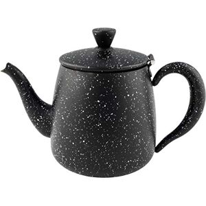 Café Ole Café Olé Premium Tea Pot, 18/10 Stainless Steel, Black Granite Finish, 35oz, Stay Cool Hollow Handles, Perfect Pour Spout, PT-035BG Café Ole Café Olé Premium Tea Pot, 18/10 Stainless Steel, Black Granite Finish, 35oz, Stay Cool Hollow Handles, Perfect Pour Spout, PT-035BG