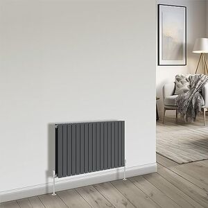 NRG Horizontal Flat Double Column Radiator Anthracite 600x1156 Central Heating Rads for Living Room and Kitchen NRG Horizontal Flat Double Column Radiator Anthracite 600x1156 Central Heating Rads for Living Room and Kitchen