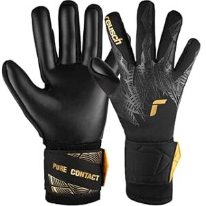 Reusch Pure Contact Infinity Junior Goalkeeper Gloves for Children, Ideal for Artificial Grass, 5, Black/Gold Reusch Pure Contact Infinity Junior Goalkeeper Gloves for Children, Ideal for Artificial Grass, 5, Black/Gold