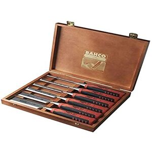 Bahco 424P-S6-GER Chisel in Wooden Box, Multi-Colour, 6/10/12/16/20/26 mm, Set of 6 Pieces Bahco 424P-S6-GER Chisel in Wooden Box, Multi-Colour, 6/10/12/16/20/26 mm, Set of 6 Pieces