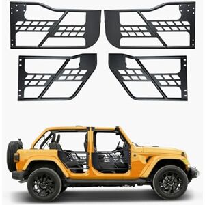 VEVOR Jeep Tube Doors, 4-Door, Hunting Style Jeep Tubular Door with Heavy-Duty Hinges & OE Latch, Jeep Doors with Rubber Pads & Toughened Steel Tube, Fit for 2007-2018 Jeep Wrangler JK VEVOR Jeep Tube Doors, 4-Door, Hunting Style Jeep Tubular Door with Heavy-Duty Hinges & OE Latch, Jeep Doors with Rubber Pads & Toughened Steel Tube, Fit for 2007-2018 Jeep Wrangler JK