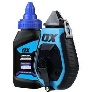 OX Tools OX Trade 30m/100' ABS Chalk Reel w/Grip Value Pack Standard Bold Line / 6:1 Gear Ratio OX Tools OX Trade 30m/100' ABS Chalk Reel w/Grip Value Pack Standard Bold Line / 6:1 Gear Ratio