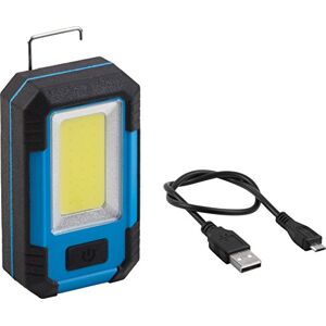 Meister LED Work Light for Indoor Use, with Power Bank, 10 Watt, Battery Operated, Hanging Device and Magnetic Holder, 500 Lumens, Workshop Light, Hand Light, Work Lamp, 7490300 Meister LED Work Light for Indoor Use, with Power Bank, 10 Watt, Battery Operated, Hanging Device and Magnetic Holder, 500 Lumens, Workshop Light, Hand Light, Work Lamp, 7490300