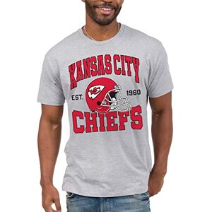 Junk Food Unisex's NFL Team Helmet T-Shirt Adult, Kansas City Chiefs-Heather Grey, L Junk Food Unisex's NFL Team Helmet T-Shirt Adult, Kansas City Chiefs-Heather Grey, L