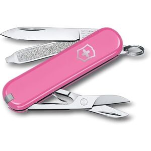 Victorinox Classic SD Mini Swiss Army Knife, Camping Pocket Knives, 7 Functions, Blade, Keyring, Pink Victorinox Classic SD Mini Swiss Army Knife, Camping Pocket Knives, 7 Functions, Blade, Keyring, Pink