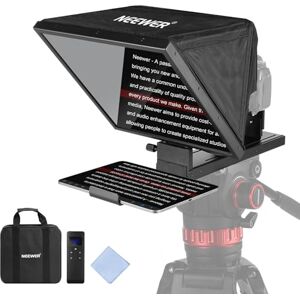 NEEWER BASICS X16B Aluminum Alloy Liftable Teleprompter 16" for iPad Tablet DSLR, No Assembly, App Control, Compatible with iOS Android, Pro for Online Teaching Live Streaming NEEWER BASICS X16B Aluminum Alloy Liftable Teleprompter 16" for iPad Tablet DSLR, No Assembly, App Control, Compatible with iOS Android, Pro for Online Teaching Live Streaming