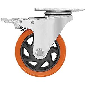 kippen 1641S2 Polyurethane wheel mm.100 with Swivel Plate and Brake kippen 1641S2 Polyurethane wheel mm.100 with Swivel Plate and Brake