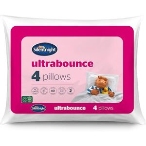 Silentnight Deluxe Ultrabounce Pillows 4 Pack – Pack of 4 Medium Support Pillows for Back, Front and Side Sleepers with Deluxe Fibres Ensuring Superior Comfort – Machine Washable Silentnight Deluxe Ultrabounce Pillows 4 Pack – Pack of 4 Medium Support Pillows for Back, Front and Side Sleepers with Deluxe Fibres Ensuring Superior Comfort – Machine Washable