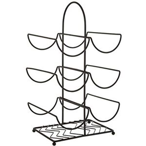 Premier Housewares Sleek Black Powder Coat 6 Bottle Wine Rack Modern Design Bottle Rack For Cupboard Durable Wine Rack For Kitchen Non Corrosive Wine Holder For Parties Premier Housewares Sleek Black Powder Coat 6 Bottle Wine Rack Modern Design Bottle Rack For Cupboard Durable Wine Rack For Kitchen Non Corrosive Wine Holder For Parties