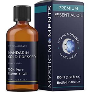 Mystic Moments Mandarin Cold Pressed Essential Oil 100ml Pure & Natural Oil for Diffusers, Aromatherapy & Massage Blends Vegan GMO Free Mystic Moments Mandarin Cold Pressed Essential Oil 100ml Pure & Natural Oil for Diffusers, Aromatherapy & Massage Blends Vegan GMO Free
