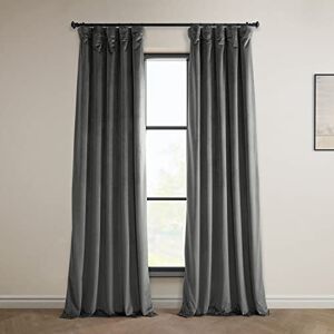HPD Half Price Drapes VPYC Heritage Plush Velvet Curtain (1 Panel), 50 X 84, Pepper Grey HPD Half Price Drapes VPYC Heritage Plush Velvet Curtain (1 Panel), 50 X 84, Pepper Grey