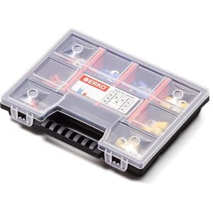 ERKO Professional Cable Lugs Set, 32 Pieces, Insulated Ring Terminals Set, 6 Sizes, Cross Section 4-6 mm², Screw Size M4/M5/M6/M8/M10/M12, Manufactured According to German Standard DIN 46234 ERKO Professional Cable Lugs Set, 32 Pieces, Insulated Ring Terminals Set, 6 Sizes, Cross Section 4-6 mm², Screw Size M4/M5/M6/M8/M10/M12, Manufactured According to German Standard DIN 46234