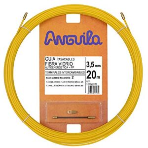 Anguila Cable Guide Reinforced Fiberglass + Propylene Interchangeable Terminals Yellow Diameter 3.5 mm 20 m Anguila Cable Guide Reinforced Fiberglass + Propylene Interchangeable Terminals Yellow Diameter 3.5 mm 20 m