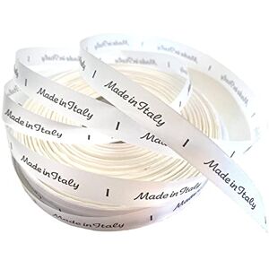 IPEA 150 Elegant Sew-On Satin Labels Made in Italy Bias Binding for Clothing Decoration T-Shirt Accessories 6.5 cm Long White IPEA 150 Elegant Sew-On Satin Labels Made in Italy Bias Binding for Clothing Decoration T-Shirt Accessories 6.5 cm Long White