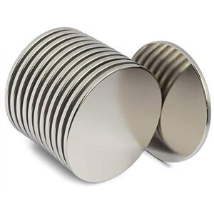 ZOPRIMA MAGNETS Neodymium N52 Powerful Rare Earth Magnets Round Flat Super Strong Magnetic Discs Craft, Fridge, Office, Science, DIY Magnets (Dia1.26x0.06", 12-Pack with Spacers) ZOPRIMA MAGNETS Neodymium N52 Powerful Rare Earth Magnets Round Flat Super Strong Magnetic Discs Craft, Fridge, Office, Science, DIY Magnets (Dia1.26x0.06", 12-Pack with Spacers)