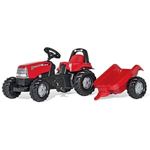 ROLLY TOYS Rolly Kid Case CVX 1170 Tractor with Roll Bar and Trailer ROLLY TOYS Rolly Kid Case CVX 1170 Tractor with Roll Bar and Trailer