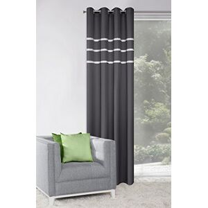 Eurofirany EuroF Irany ZAS/Lilia Graf Curtain 140 x 250 x 0.3 cm – Grey – Fabric Eurofirany EuroF Irany ZAS/Lilia Graf Curtain 140 x 250 x 0.3 cm – Grey – Fabric