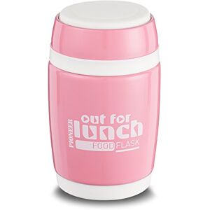 Pioneer Vacuum Insulated Leakproof Soup/Food Flask with Spoon, 8 Hours Hot 24 Hours Cold, Pink, 580 ml Pioneer Vacuum Insulated Leakproof Soup/Food Flask with Spoon, 8 Hours Hot 24 Hours Cold, Pink, 580 ml