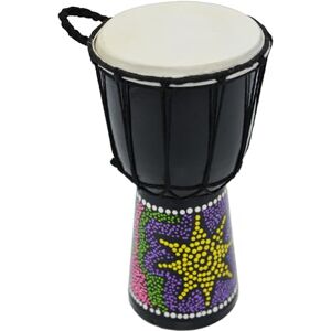 A-Star 5 Inch Painted Colourful West African Djembe Drum Authentic Handmade, Rope Tuned, Natural Skin Head Educational Hand Drum 25 cm Height A-Star 5 Inch Painted Colourful West African Djembe Drum Authentic Handmade, Rope Tuned, Natural Skin Head Educational Hand Drum 25 cm Height