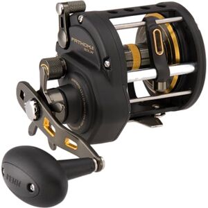 Penn Fathom® II Level Wind, Saltwater Fishing Reel, Conventional Reels, Sea Nearshore/Lake Fishing, Shore and Kayak Fishing, Unisex, Black Gold, 30 Right Hand Penn Fathom® II Level Wind, Saltwater Fishing Reel, Conventional Reels, Sea Nearshore/Lake Fishing, Shore and Kayak Fishing, Unisex, Black Gold, 30 Right Hand