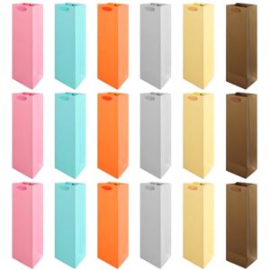 ASelected 18 Pack Colorful Wine Gift Bags,Bottle Wine Bag with Handles Bulk,Premium Paper Gift Bag Assorted Design,Reusable Single Wine Carry Bag for Wedding Birthday Housewarming Party Anniversary ASelected 18 Pack Colorful Wine Gift Bags,Bottle Wine Bag with Handles Bulk,Premium Paper Gift Bag Assorted Design,Reusable Single Wine Carry Bag for Wedding Birthday Housewarming Party Anniversary