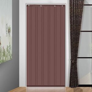 Akngfo Blackout Curtains,Winter Thicken Cotton Door Window Curtain,Soundproof Noise Cancelling Room Divider,Windproof Waterproof PU Thermal Insulated Drapes,for Bedroom/Living Room/Dorm ( Color : Brown , Siz Akngfo Blackout Curtains,Winter Thicken Cotton Door Window Curtain,Soundproof Noise Cancelling Room Divider,Windproof Waterproof PU Thermal Insulated Drapes,for Bedroom/Living Room/Dorm ( Color : Brown , Siz