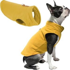 GOOBY Every Day Fleece Cold Weather Vest for Small Dogs, Large, Honey Mustard GOOBY Every Day Fleece Cold Weather Vest for Small Dogs, Large, Honey Mustard