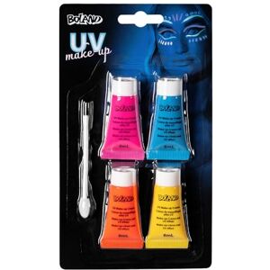 Boland Makeup set for Halloween, luminous UV makeup and accessories, make-up for carnival and theme parties Boland Makeup set for Halloween, luminous UV makeup and accessories, make-up for carnival and theme parties