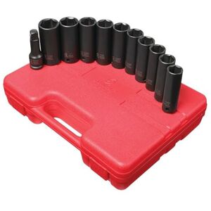 Sunex Tools 2611 1/2-Inch Drive Extra Thin Wall Deep Impact Socket Set Sunex Tools 2611 1/2-Inch Drive Extra Thin Wall Deep Impact Socket Set