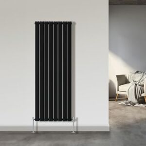 NRG 1800x544mm Double Flat Panel Designer Tall Vertical Radiator Central Heating Black NRG 1800x544mm Double Flat Panel Designer Tall Vertical Radiator Central Heating Black