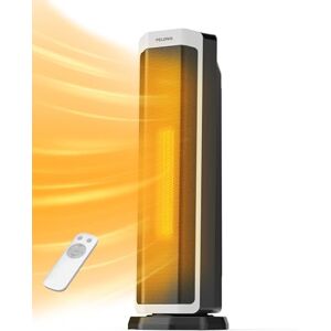 Pelonis 2 In 1 Electric Space Heater 2000W with Remote Control, Energy Efficient, Portable Ceramic Heater, 75° Oscillation, Adjustable Thermostat, Tip-Over & Overheat Protection Pelonis 2 In 1 Electric Space Heater 2000W with Remote Control, Energy Efficient, Portable Ceramic Heater, 75° Oscillation, Adjustable Thermostat, Tip-Over & Overheat Protection