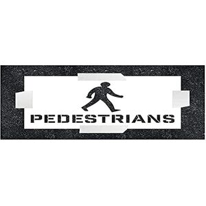VSafety V Safety Pedestrians With Icon Stencil 600x400mm 1.1mm Polypropylene VSafety V Safety Pedestrians With Icon Stencil 600x400mm 1.1mm Polypropylene