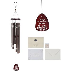 VEVOR Wind Chimes for Outside, 1067 mm, Deep Tone Wind Chimes with 6 Tubes, Unique Large Memorial for Anniversary, Grace Outdoor Decor for Your Patio, Porch, Garden & Backyard, Dark Brown VEVOR Wind Chimes for Outside, 1067 mm, Deep Tone Wind Chimes with 6 Tubes, Unique Large Memorial for Anniversary, Grace Outdoor Decor for Your Patio, Porch, Garden & Backyard, Dark Brown