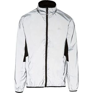 Trespass Men's Ultra Reflective Active Jacket Zig Tricot Chin Guard, Elasticated Binding at Collar, Hem and Cuffs, 2 Zip Pockets, Fully Reflective Fabric, Water- Resistant, Windproof, Polyester Trespass Men's Ultra Reflective Active Jacket Zig Tricot Chin Guard, Elasticated Binding at Collar, Hem and Cuffs, 2 Zip Pockets, Fully Reflective Fabric, Water- Resistant, Windproof, Polyester