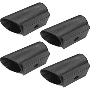 cyclingcolors 4 x 40mm Black Round Tube Styling Sleigh Chair End Caps cyclingcolors 4 x 40mm Black Round Tube Styling Sleigh Chair End Caps