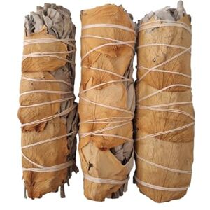 VIE Smudge Stick, White Sage and Yellow Petals 4", Pack of 3 VIE Smudge Stick, White Sage and Yellow Petals 4", Pack of 3