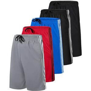 Real Essentials Men's Re Mesh Shorts, 5 Pack-Set E, 3XL Real Essentials Men's Re Mesh Shorts, 5 Pack-Set E, 3XL