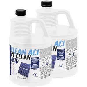 ERRECHOME PV Clean Acid, Acid Cleaner for Photovoltaic Panels, Concentrated Formula, 10 L (2 x 5 L) ERRECHOME PV Clean Acid, Acid Cleaner for Photovoltaic Panels, Concentrated Formula, 10 L (2 x 5 L)