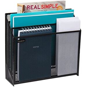 Mind Reader Metal Mesh, 12.5" L x 3.75" W x 11.5" H, Black, Single Mind Reader Metal Mesh, 12.5" L x 3.75" W x 11.5" H, Black, Single