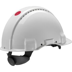 3M Hard Hat, Uvicator, Ratchet, Ventilated, White, G3000NUV-VI 3M Hard Hat, Uvicator, Ratchet, Ventilated, White, G3000NUV-VI