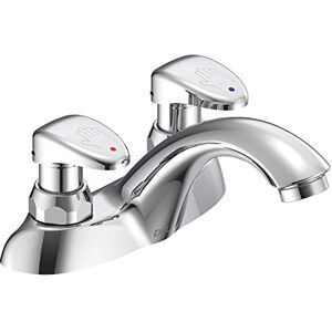 DELTA -86T1153 86T, 2 Handle Metering Slow-Close Lavatory Faucet, Chrome DELTA -86T1153 86T, 2 Handle Metering Slow-Close Lavatory Faucet, Chrome